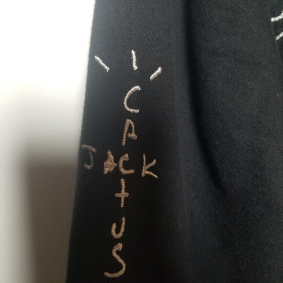 Travis Scott Cactus Jack Neighborhood Mens Cotton Blend Goth Punk Hoodie Sz L - Picture 6 of 9